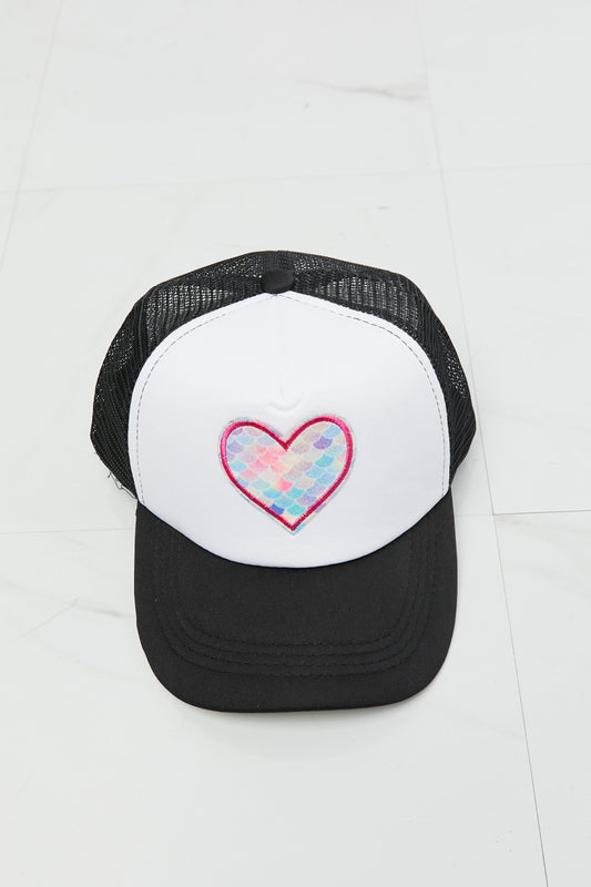 Heart Hat in Black