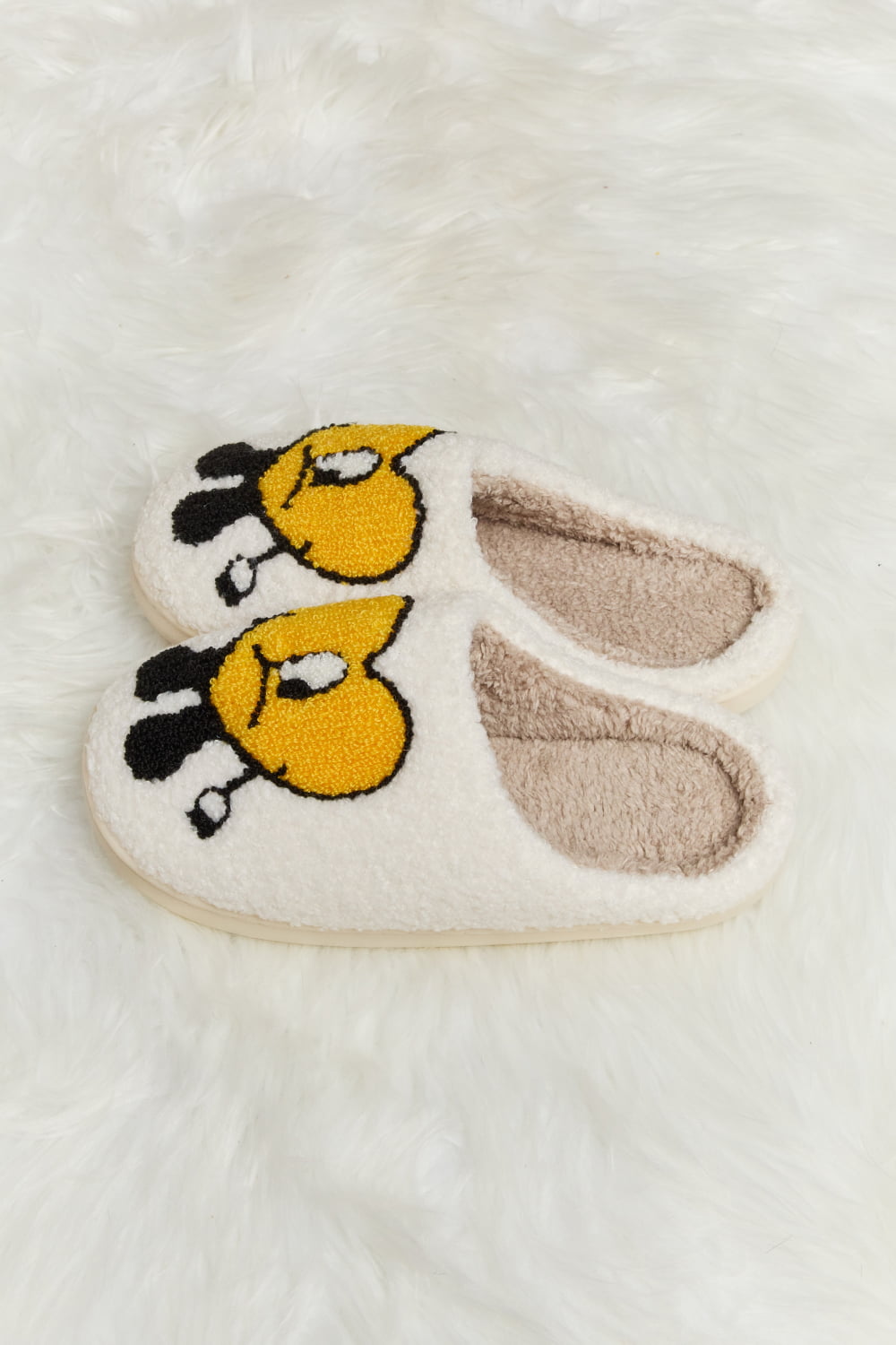 Love Heart Plush Slippers