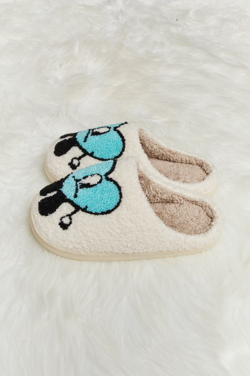 Love Heart Plush Slippers